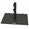 COSTWAY Schwerer Sonnenschirmständer mit Rädern, Quadratisches Schirmgewicht für 41/49 mm Stangen, Ideal für Garten und Terrasse