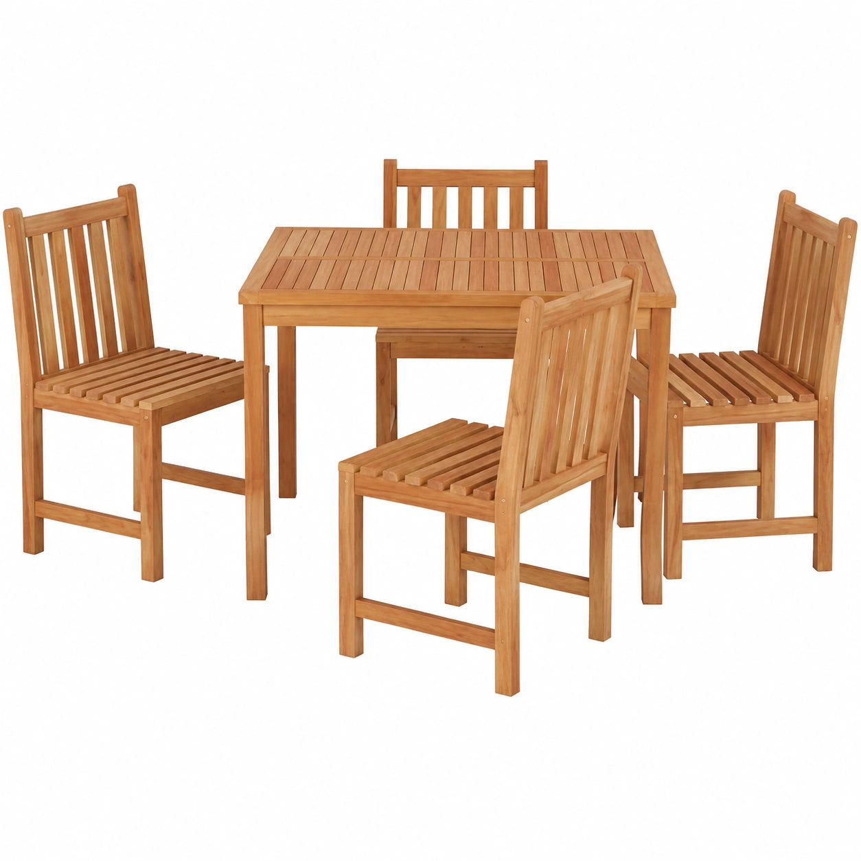 Tidyard 5-teiliges Garten-Lounge-Set mit Tisch und Stühlen, Balkon- und Terrassenmöbel