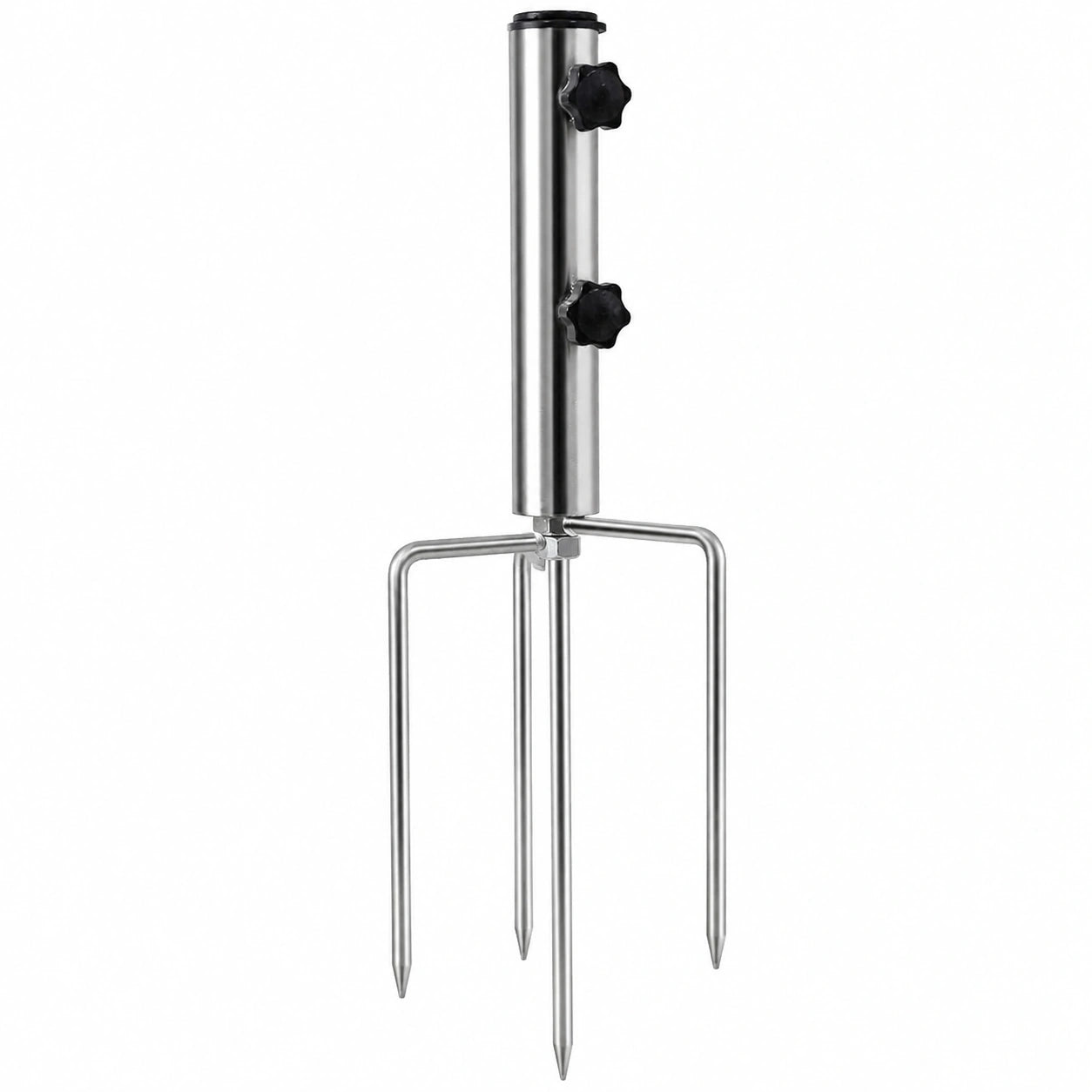 Stabiler Sonnenschirmständer mit Metallanker und Heringen für Strand und Garten