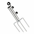 Verstellbarer Sonnenschirmständer aus Metall mit Heringen und Haken