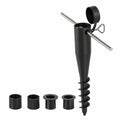 Universal Bodenhülse für Sonnenschirme, Strand und Garten, Adapter Ø25-45 mm