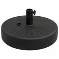 Sonnenschirm-Ständer befüllbar, rund 22L, HDPE, für Schirmstangen Ø 38-48mm, inkl. Adapter, Schwarz