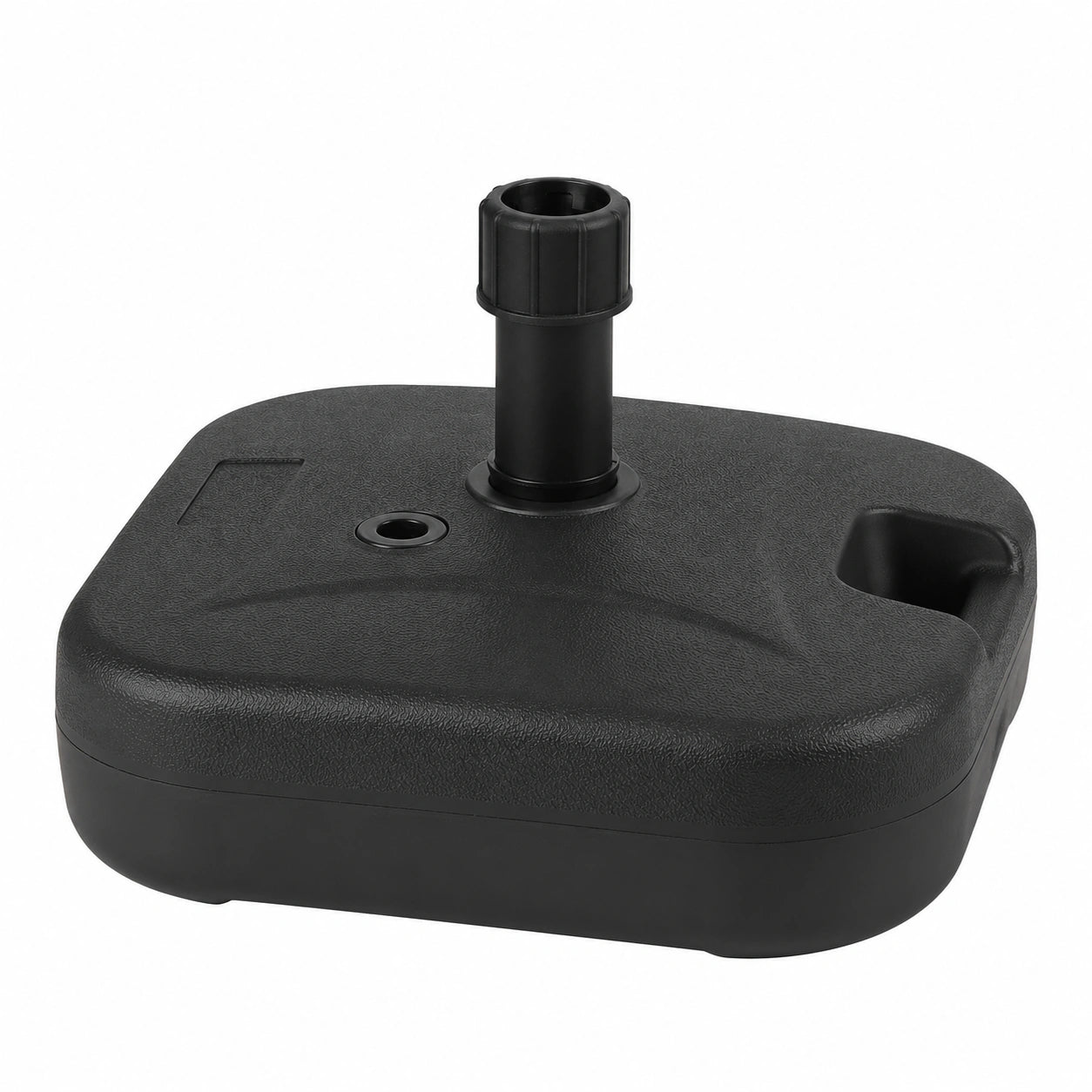Schwarzer Sekey Sonnenschirmständer, 32-38 mm, 24 kg
